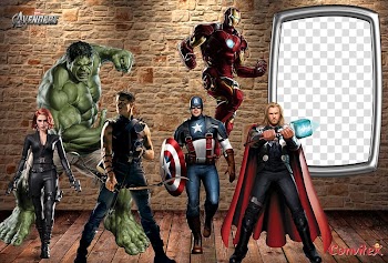 Marvel Avengers, Iron Man Hulk Captain America The Avengers film series, Avengers Frame transparent background PNG clipart