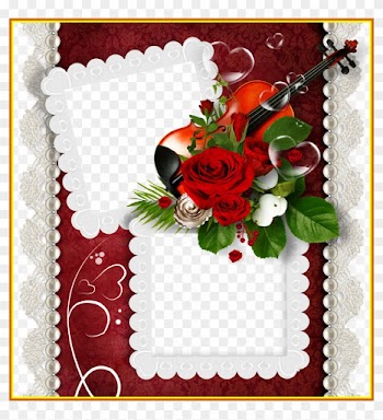 Marvelous Romantic Double Transparent Png Frame With - Double Photo Frame Download