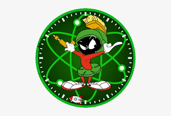 Marvin The Martian - Marvin The Martian Watch Face Transparent PNG ...