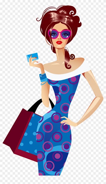 Mary Cassatt Shopping Woman Illustration - Beautiful Girl Illustration