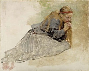 Mary magdalene kneeling, study for the christ | Free Photo - rawpixel