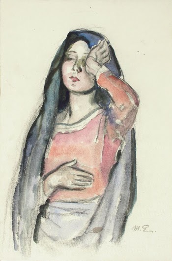 Mary, sketch for the stained | Free Photo - rawpixel