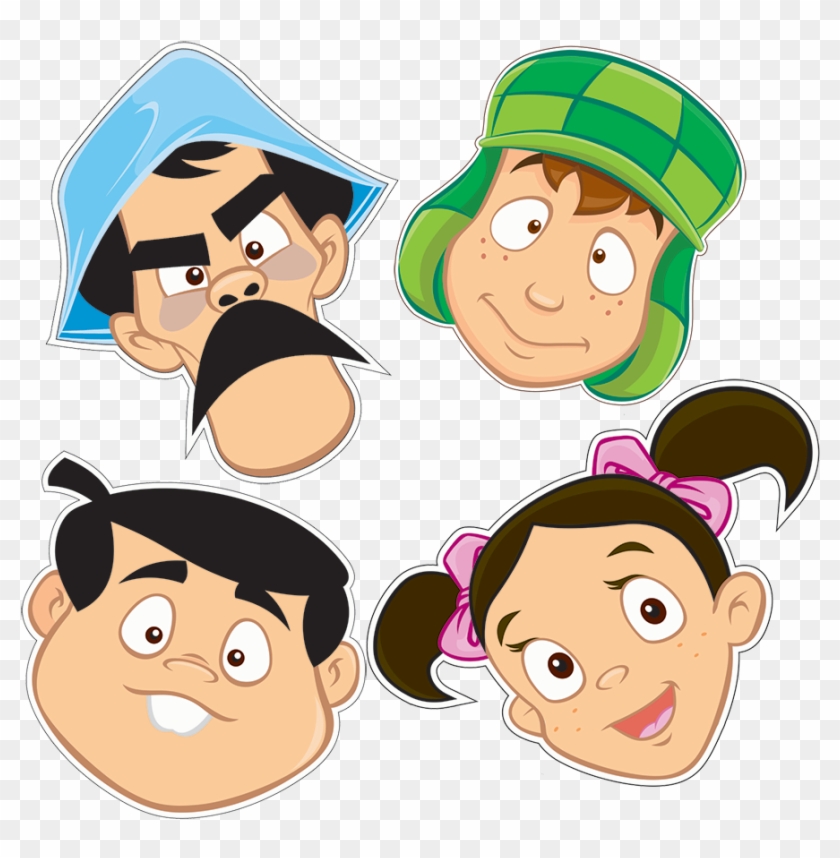 Mascara Chaves New - Turma Do Chaves Em Desenho Rosto