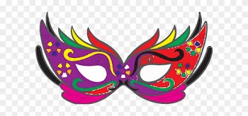 Mascara Colorida Clipart Mask Carnival Masquerade Ball - Imagem De Mascara De Carnaval Colorida
