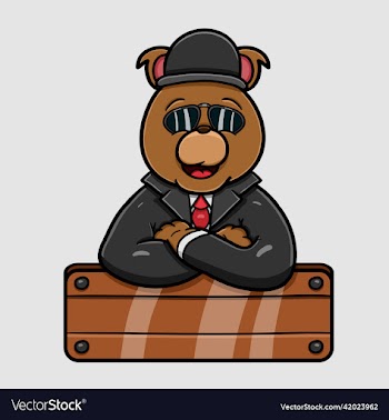 mascot bear boxing logo