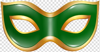 Mask Carnival , Carnival Mask Green transparent background PNG clipart