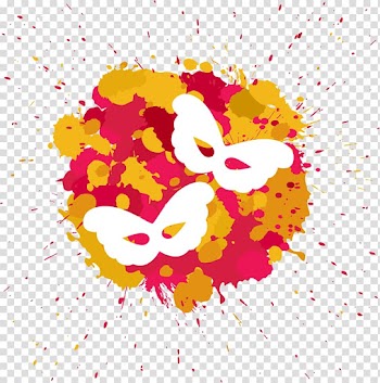 Mask Carnival Watercolor painting, Creative Drawing Graffiti mask transparent background PNG clipart