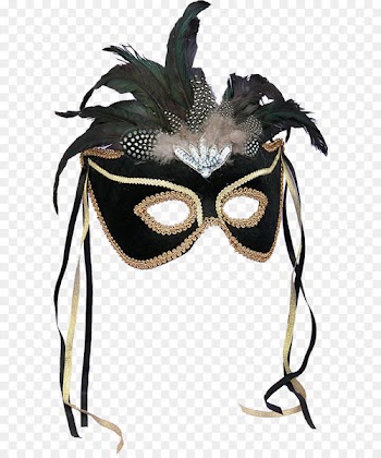 Mask Masquerade ball Halloween costume Feather - Phantom Mask 
