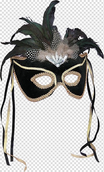 Mask Masquerade ball Halloween costume Feather, Phantom Mask transparent background PNG clipart