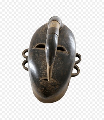Mask, Traditional African Masks, Ligbi Language, Metal, Bronze Sculpture PNG