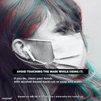 Mask wearing tips during the COVID-19 pandemic by WHO psd mockup socia.. | Free  illustration - 2319930