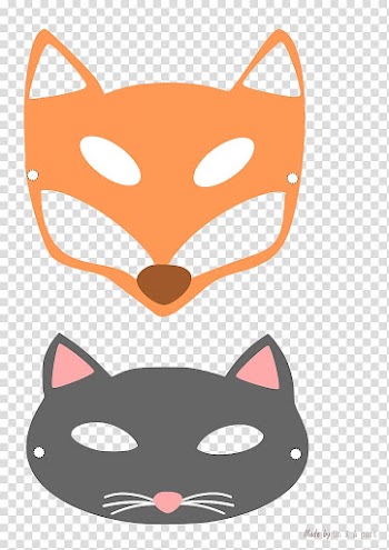 Mask Whiskers Headgear Halloween Cat, mask transparent background PNG clipart