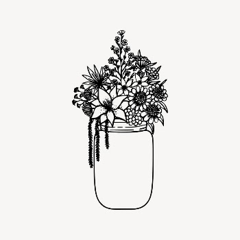 Mason jar collage element, drawing | Free Vector Illustration - rawpixel