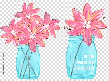 Mason jar Flower , mason jar transparent background PNG clipart