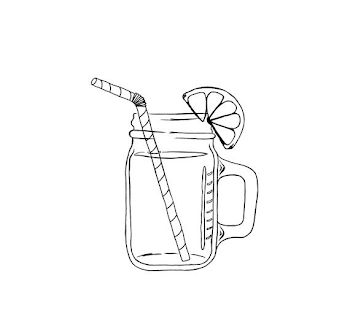 Mason Jar Image Outline - Digital Clipart - PNG - JPG - Hand Drawn ...