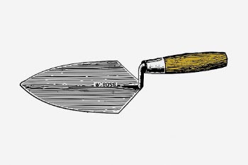 Masonry trowel clipart, tool vintage | Free Vector - rawpixel