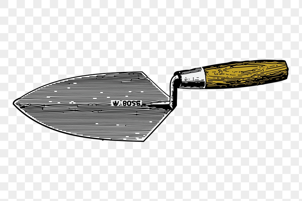 Masonry trowel png sticker, tool | Free PNG - rawpixel