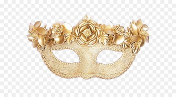 Masquerade ball Mask Gold Party - Ms. Golden Mask 