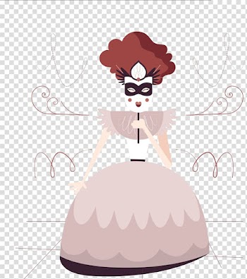 Masquerade ball Mask, painted goddess mask transparent background PNG clipart