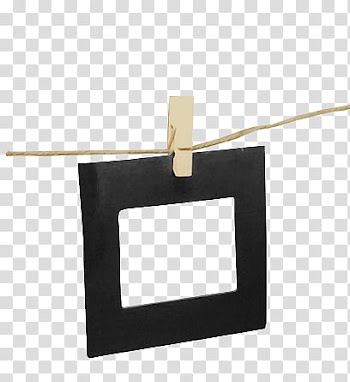 Matboard frame, black clip frame transparent background PNG clipart