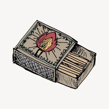 Match box clipart, vintage object | Free Vector - rawpixel