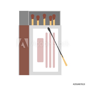 Match stick in the box