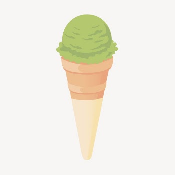 Matcha ice-cream clipart, dessert illustration | Free Vector - rawpixel