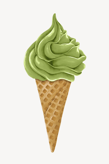 Matcha soft serve, Summer dessert | Free Photo Illustration - rawpixel