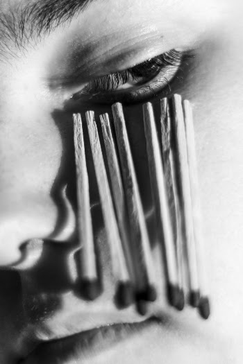 Matches on Person's Face