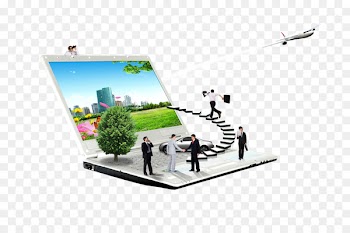 Material Advertising Business - People on the computer 
