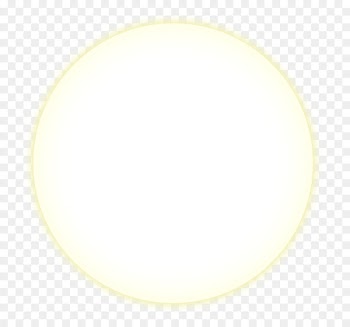 Material Circle Font - Yellow glowing moon 