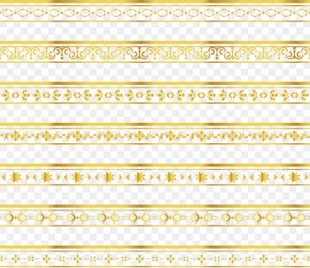 Material Yellow Pattern - Delicate gold lace border 