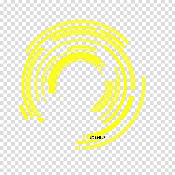 Materials, round yellow line illustration transparent background PNG clipart