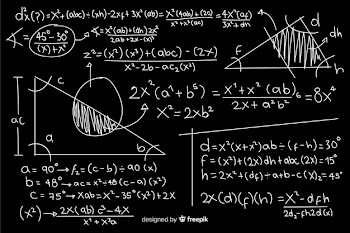 Math chalkboard background