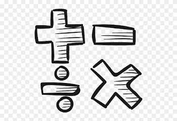 Math Symbols Black And White Clip Art Download - Math Tumblr Png