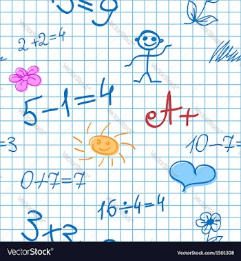 Maths Doodle Note Background vector image