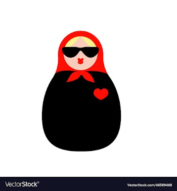 matrioshka doll with sunglasses