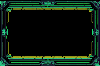 Matrix-Style Cartoon Border for Logo Display