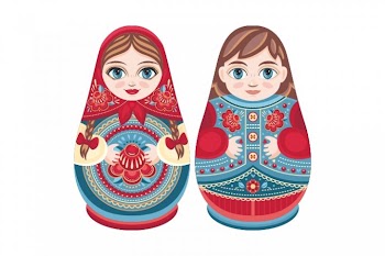 Matryoshka. Babushka doll. Russian souvenir