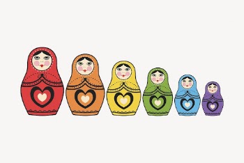 Matryoshka Russian dolls sticker, object | Free Vector - rawpixel