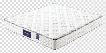 Mattress Bed frame Furniture, White mattress transparent background PNG clipart