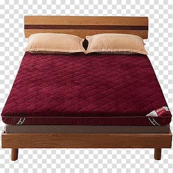 Mattress Bed frame Sofa bed, Rose mattress transparent background PNG clipart