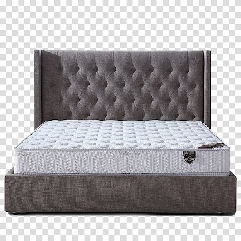 Mattress Bed size Bed frame Box-spring, Cloth bed mattress transparent background PNG clipart