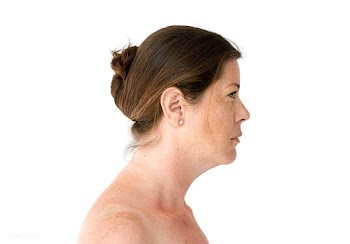 Mature woman side view | Free stock psd mockup - 7260