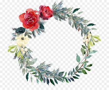 Mawan Wreath Flower bouquet Wedding invitation - wreth watercolor 