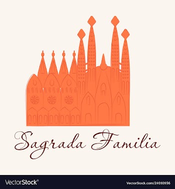 May 15 2014 a of la sagrada familia the cathedral vector image