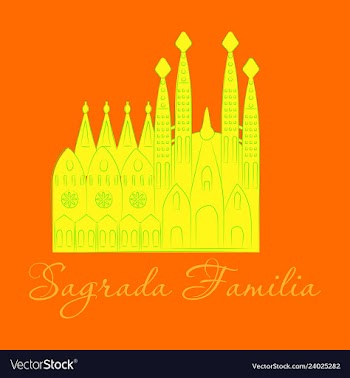 May 15 2014 a of la sagrada familia the cathedral vector image