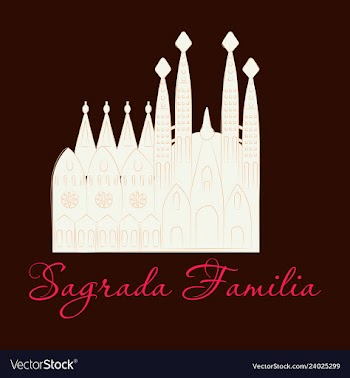 May 15 2014 a of la sagrada familia the cathedral vector image