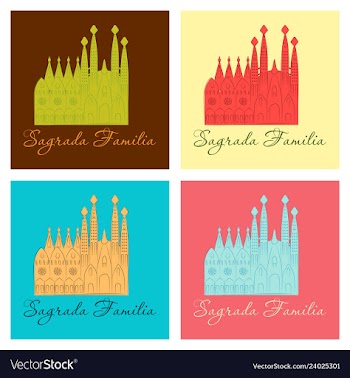 May 15 2014 a of la sagrada familia the cathedral vector image