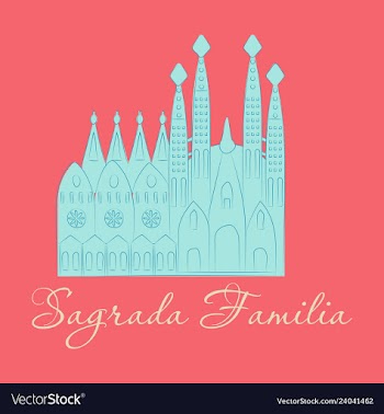 May 15 2014 a of la sagrada familia the cathedral vector image
